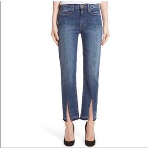 Frame Le Nouveau Straight Jeans‎ Front Slit 25